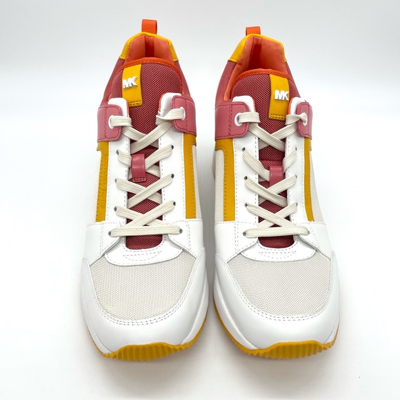 Michael Kors MK Georgie Wedge Platfrom Trainers - Picture 10 of 12